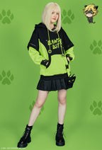 Officially Licensed Miraculous Cat Noir Hoodie Set | Long Sleeve Pullover Sweatshirt for Fall - S/M
