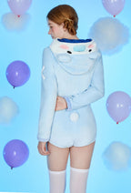 [Officially Licensed] Goodnight Pajamals x Micotaku Polar Bear Popo Women Romper Home Wear Onesie Pajama - Women XL