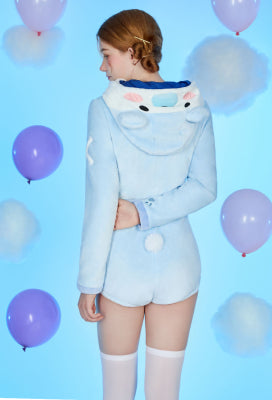 [Officially Licensed] Goodnight Pajamals x Micotaku Polar Bear Popo Women Romper Home Wear Onesie Pajama - Women XL