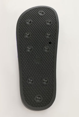 Officially Licensed Miraculous Ladybug Slides | Women's Black and Purple Aqua Print Sandals Non-Slip Shoes - US women 8