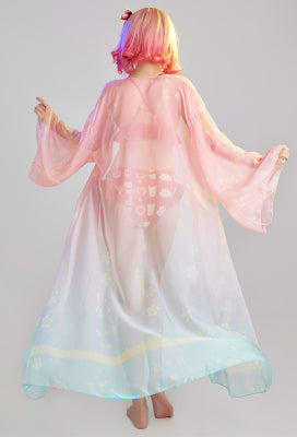 [Officially Licensed] Summer Vibe Women Cute Red Dessert Print Ruffle Bikini Set - Women XL