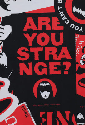 [Officially Licensed] Emily the Strange Emily Multi Graphic Beach Towel - L/XL