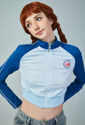 [Officially Licensed] Strawberry Shortcake x Micotaku Blueberry Cheese Cake Zipped Hoodie - Women M