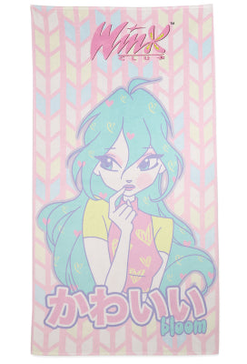 Officially Licensed Winx Club Bloom Beach Towel Pastel Kawaii Bloom Print Soft Comfortable Towel - One Size