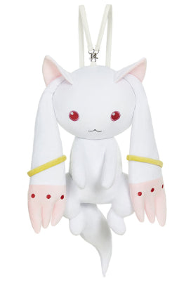 Officially Licensed Puella Magi Madoka Magica Kyubey Plush Backpack - One Size