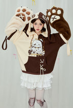 Micotaku Easter Bunny Paw Hoodie Daily Wear - S/M