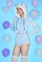 [Officially Licensed] Goodnight Pajamals x Micotaku Polar Bear Popo Women Romper Home Wear Onesie Pajama - Women S