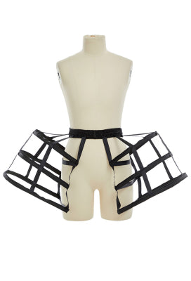 Cosplay Cage Skirt Hoop Structured Petticoat Underskirt for Magical Girl and Fantasy Costumes - One Size