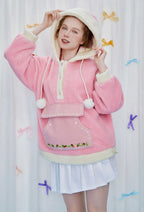 [Officially Licensed] Strawberry Shortcake × Micotaku Ice Cream Cone Hoodie - S/M