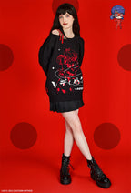 Officially Licensed Miraculous Ladybug Costume One-Shoulder Sweater Daily Wear - L/XL