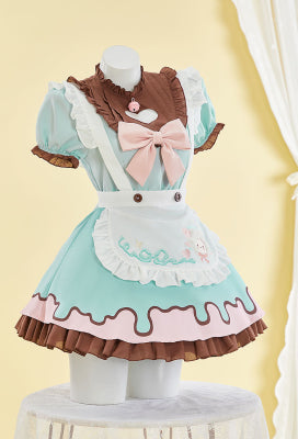 Two-Tone Little Lamb Maid Costume Set - Women S