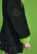 Officially Licensed Miraculous Cat Noir Costume 'Claws Out' Hooded Jacket | Women's Fleece Jacket for Daily Wear - L/XL