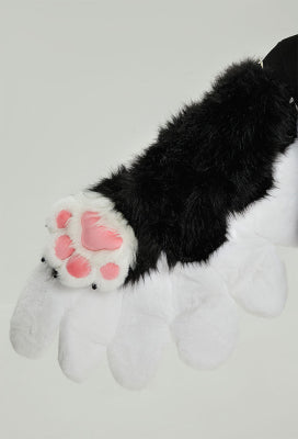 Micotaku Fursuit Paw Wings Plush Wings with Paw Sleeves - One Size