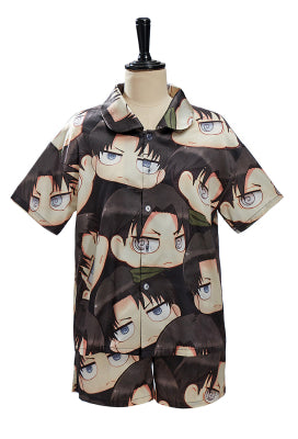 Officially Licensed Attack on Titan Levi Chibi Pajama Set - L/XL