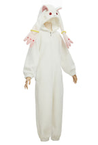 Officially Licensed Puella Magi Madoka Magica Cozy Kyubey Jumpsuit Pajamas - L/XL
