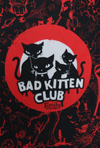 [Officially Licensed] Emily the Strange Beach Towel Red Black Bad Kitten Club Print Towel - M