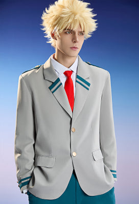 Officially Licensed My Hero Academia School Uniform Set Cosplay Costume for Men - M