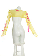 Officially Licensed Winx Club Women's Bloom Costume Long Sleeves Shrug Rash Guard Shirt Cover UP Top - Women L