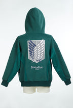 Official Licensed Attack on Titan Survey Corps Emblem Hoodie - S/M