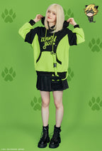 Officially Licensed Miraculous Cat Noir Hoodie Set | Long Sleeve Pullover Sweatshirt for Fall - L/XL