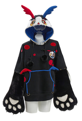 Officially Licensed Puella Magi Madoka Magica Charlotte Dessert Witch Paw Hoodie - S/M