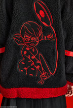 Officially Licensed Miraculous Ladybug Costume Jacket | Women's Marinette Printed Fleece Jacket - L/XL