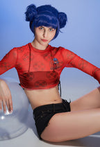 Officially Licensed Miraculous Ladybug Print Beach Cover Up | Women's Long Sleeve Swimsuit Cover Up - Women M