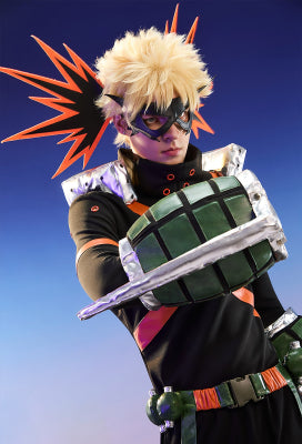 Officially Licensed My Hero Academia Katsuki Bakugo Cosplay Costume Set - XL