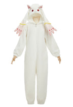 Officially Licensed Puella Magi Madoka Magica Cozy Kyubey Jumpsuit Pajamas - S/M