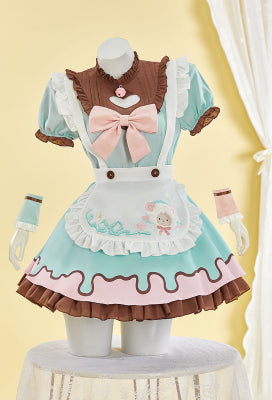 Two-Tone Little Lamb Maid Costume Set - Women M