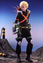 Officially Licensed My Hero Academia Katsuki Bakugo Cosplay Costume Set - M