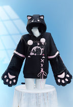 Micotaku Sweet Dessert Cat Paw Hoodie - S/M