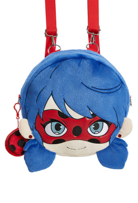 Officially Licensed Miraculous Ladybug Anime Plush Backpack - One Size